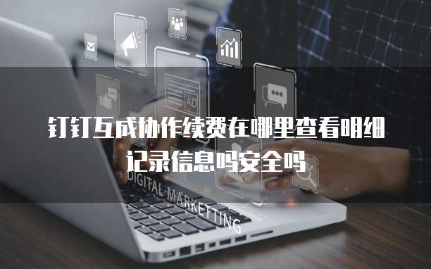 钉钉互成协作续费在哪里查看明细记录信息吗安全吗