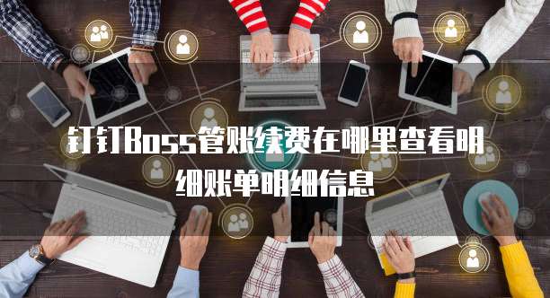 钉钉boss管账续费在哪里查看明细账单明细信息