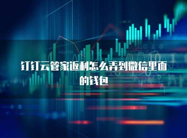 钉钉云管家返利怎么弄到微信里面的钱包