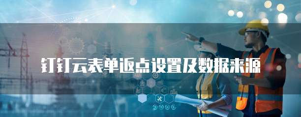 钉钉云表单返点设置及数据来源