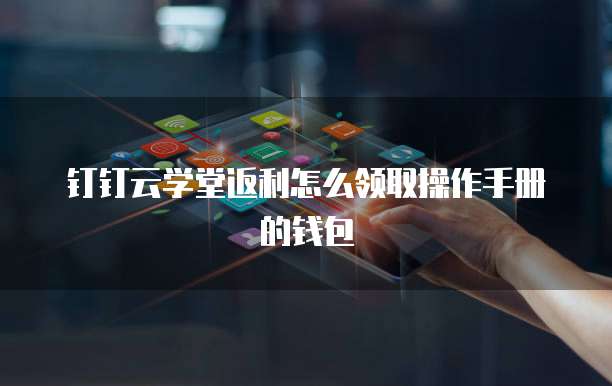 钉钉云学堂返利怎么领取操作手册的钱包
