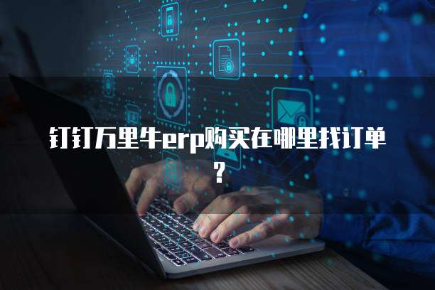 钉钉万里牛erp购买在哪里找订单？