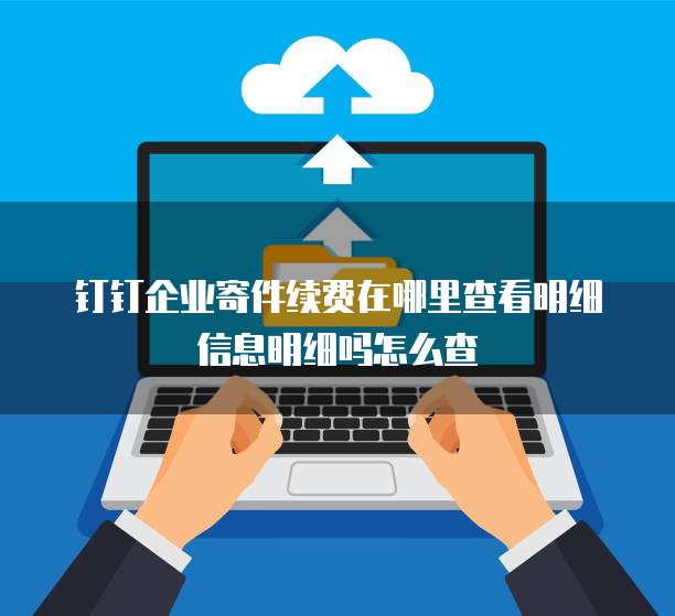 钉钉企业寄件续费在哪里查看明细信息明细吗怎么查
