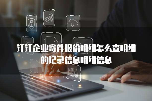 钉钉企业寄件报价明细怎么查明细的记录信息明细信息