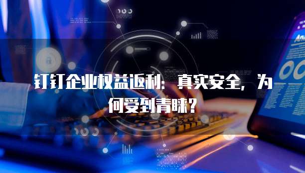 钉钉企业权益返利:真实安全,为何受到青睐?