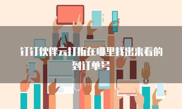 钉钉伙伴云打折在哪里找出来看的到订单号