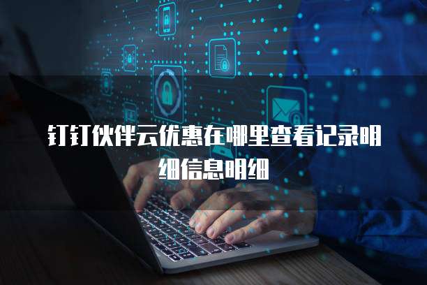 钉钉伙伴云优惠在哪里查看记录明细信息明细