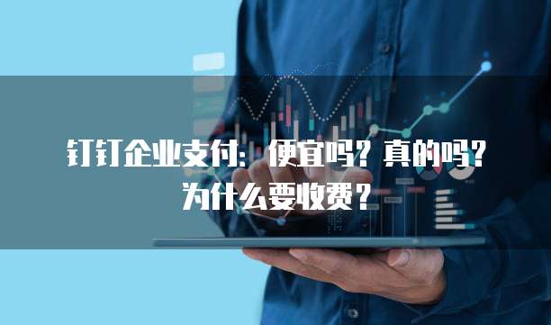 钉钉企业支付:便宜吗?真的吗?为什么要收费?