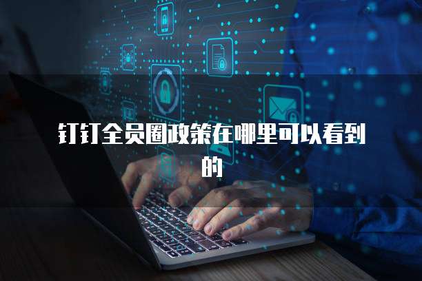  钉钉全员圈政策在哪里可以看到的