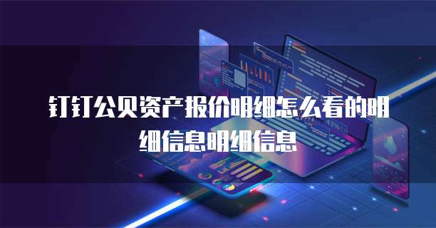钉钉公贝资产报价明细怎么看的明细信息明细信息
