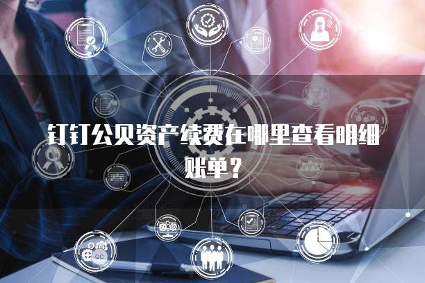 钉钉公贝资产续费在哪里查看明细账单?