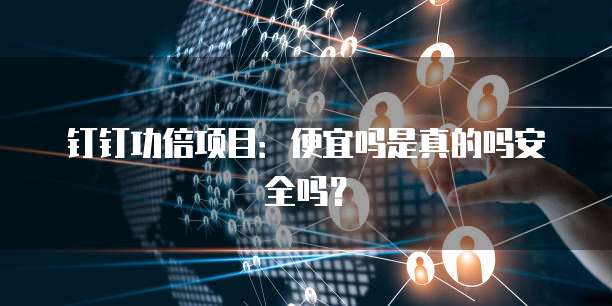 钉钉功倍项目:便宜吗是真的吗安全吗?