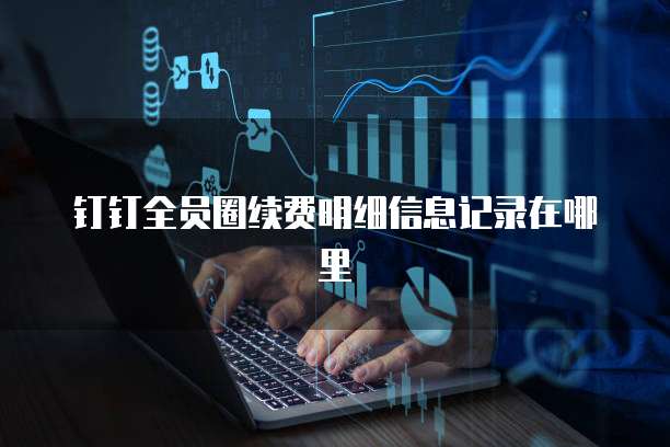 钉钉全员圈续费明细信息记录在哪里