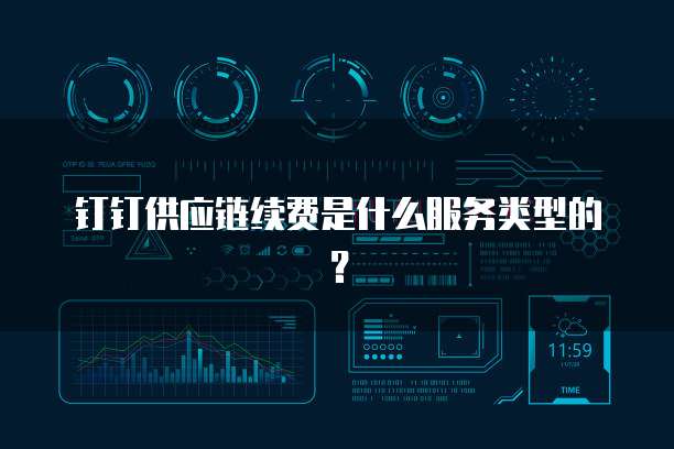 钉钉供应链续费是什么服务类型的?