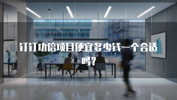 钉钉功倍项目便宜多少钱一个合适吗？