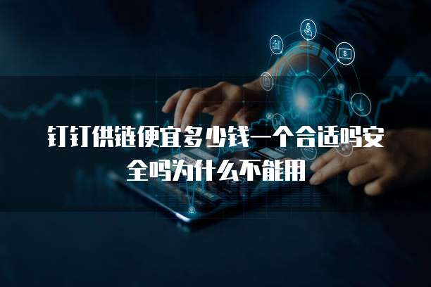 钉钉供链便宜多少钱一个合适吗安全吗为什么不能用