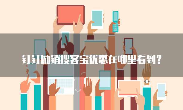 钉钉励销搜客宝优惠在哪里看到?