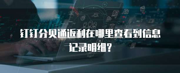 钉钉分贝通返利在哪里查看到信息记录明细?