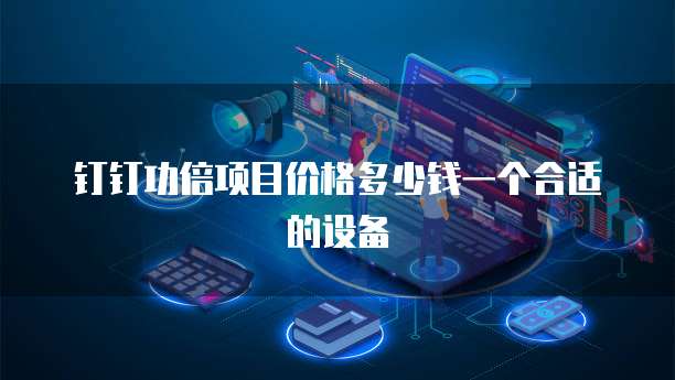 钉钉功倍项目价格多少钱一个合适的设备