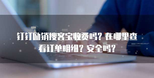 钉钉励销搜客宝收费吗?在哪里查看订单明细?安全吗?