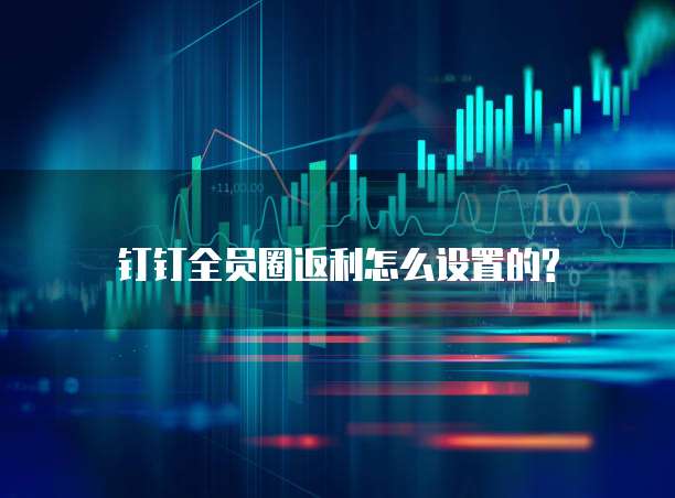 钉钉全员圈返利怎么设置的?