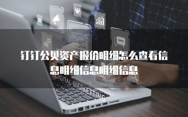 钉钉公贝资产报价明细怎么查看信息明细信息明细信息