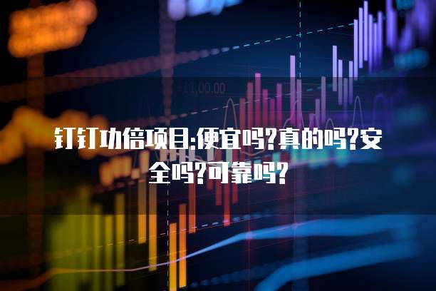 钉钉功倍项目:便宜吗?真的吗?安全吗?可靠吗?