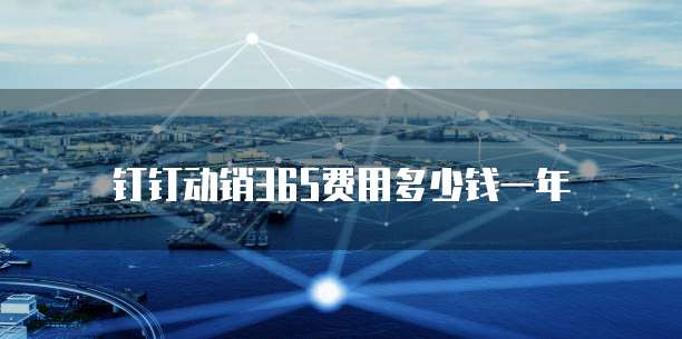 钉钉动销365费用多少钱一年