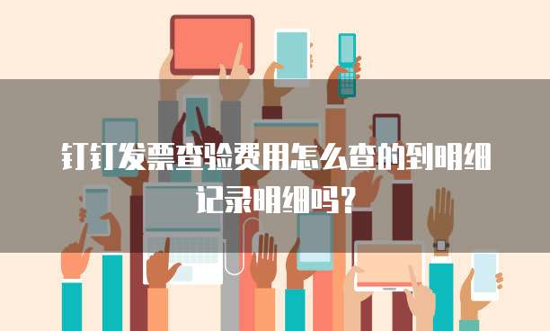 钉钉发票查验费用怎么查的到明细记录明细吗?