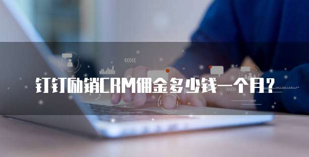 钉钉励销CRM佣金多少钱一个月?