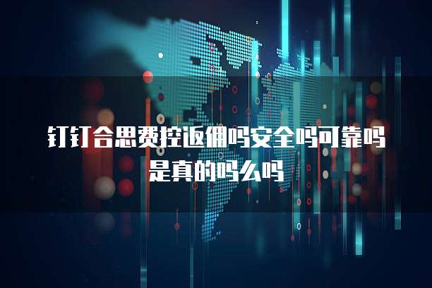 钉钉合思费控返佣吗安全吗可靠吗是真的吗么吗