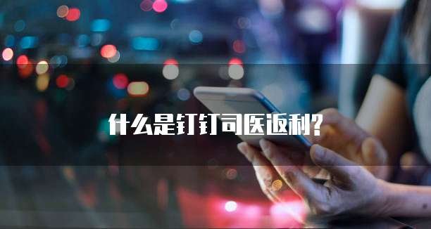 什么是钉钉司医返利?