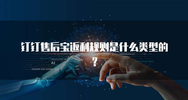 钉钉售后宝返利规则是什么类型的?