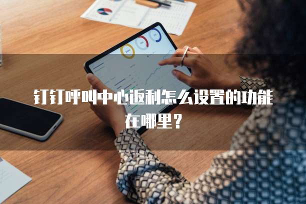 钉钉呼叫中心返利怎么设置的功能在哪里?