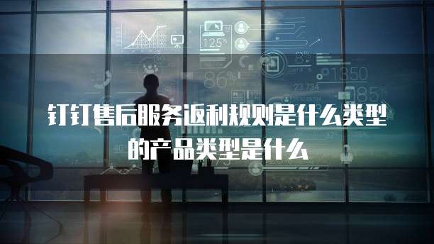 钉钉售后服务返利规则是什么类型的产品类型是什么