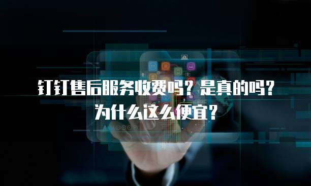 钉钉售后服务收费吗?是真的吗?为什么这么便宜?