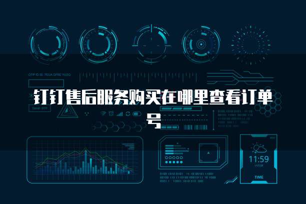 钉钉售后服务购买在哪里查看订单号