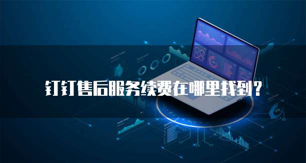 钉钉售后服务续费在哪里找到?