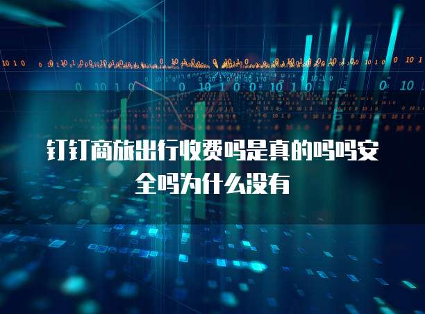 钉钉商旅出行收费吗是真的吗吗安全吗为什么没有