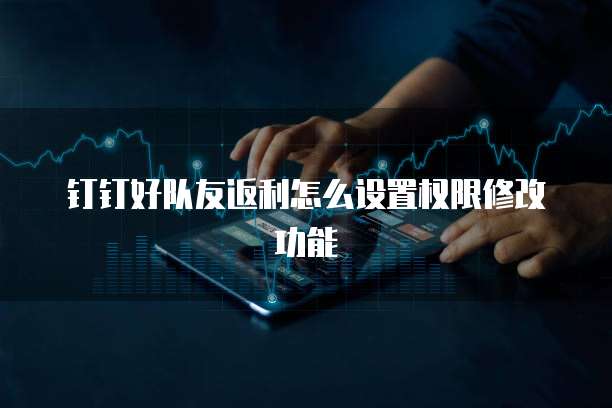 钉钉好队友返利怎么设置权限修改功能