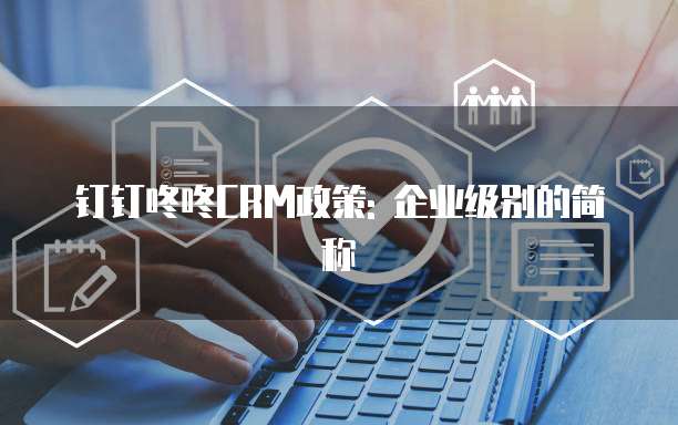 钉钉咚咚CRM政策: 企业级别的简称