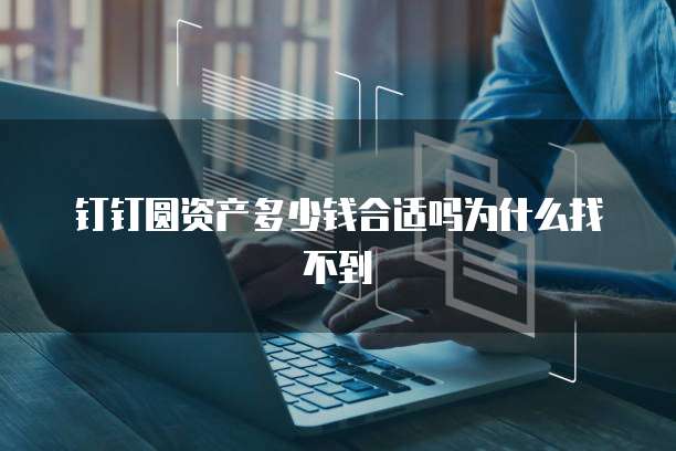 钉钉圆资产多少钱合适吗为什么找不到