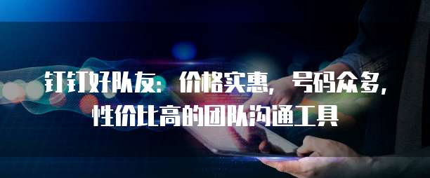 钉钉好队友:价格实惠,号码众多,性价比高的团队沟通工具