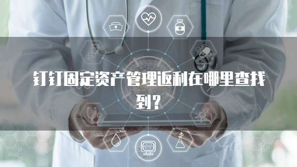 钉钉固定资产管理返利在哪里查找到?