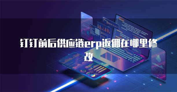 钉钉前后供应链erp返佣在哪里修改