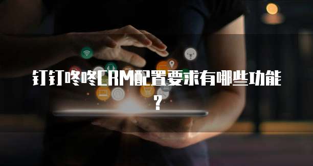 钉钉咚咚CRM配置要求有哪些功能？