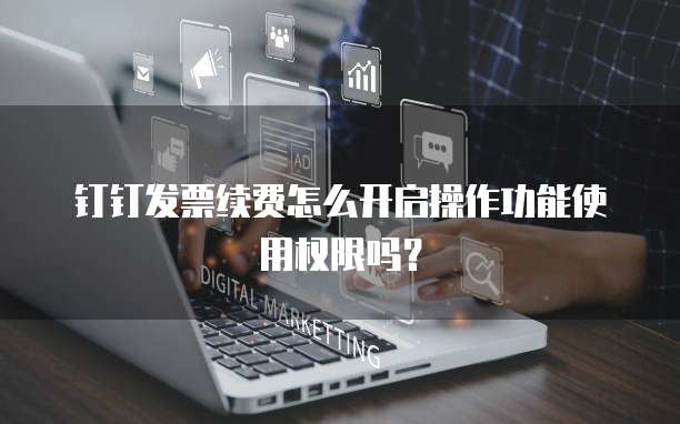 钉钉发票续费怎么开启操作功能使用权限吗?