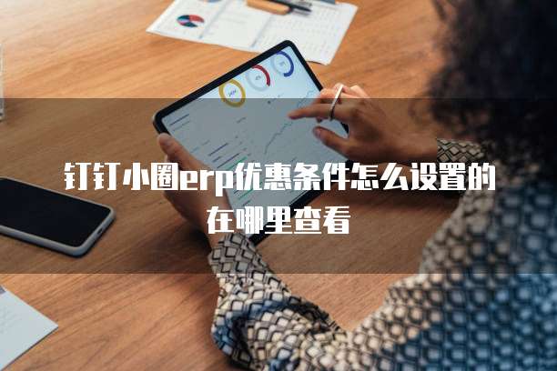 钉钉小圈ERP优惠条件怎么设置的在哪里查看