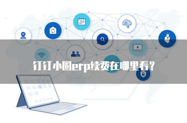 钉钉小圈erp续费在哪里看?