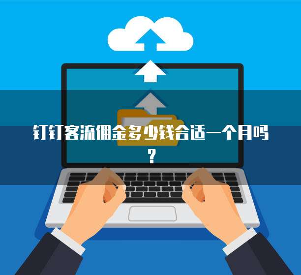 钉钉客流佣金多少钱合适一个月吗?